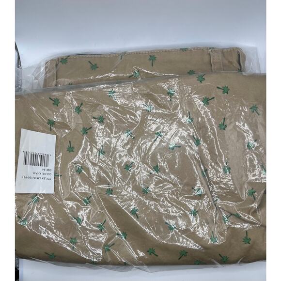 NWT Jachs NY Capsule Collection Khaki and Palm Tree Shorts 34 - Picture 3 of 4